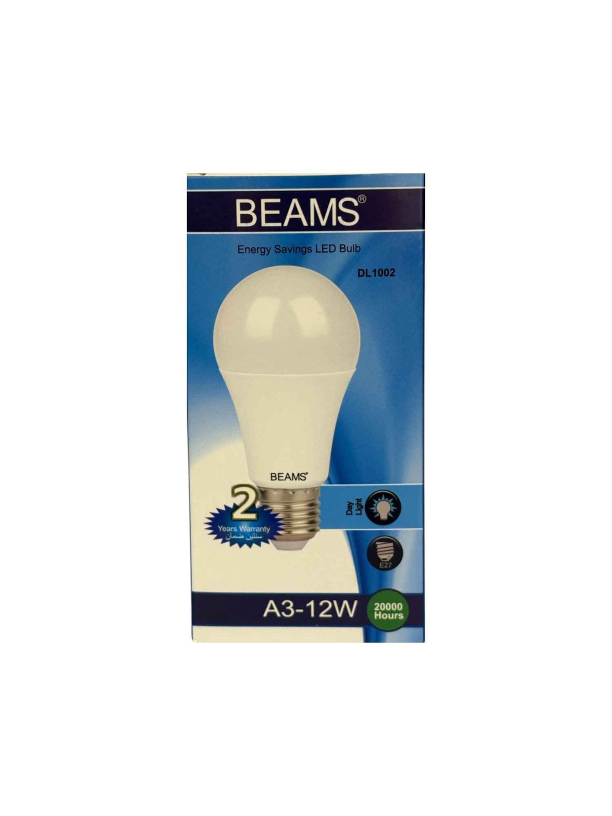 BEAMS | LED Light Bulb | A3-12Watts | E27 | 6500K-Day Light