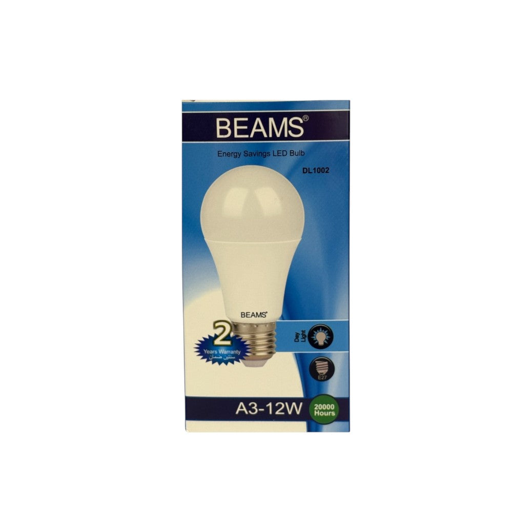 BEAMS | LED Light Bulb | A3-12Watts | E27 | 6500K-Day Light - Al Suroor Markets