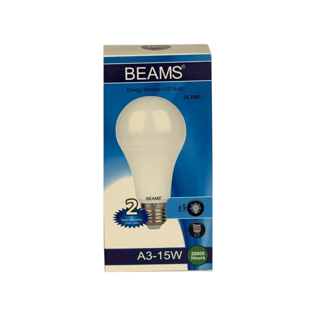 BEAMS | LED Light Bulb | A3-15Watts | E27 | 6500K-Day Light - Al Suroor Markets