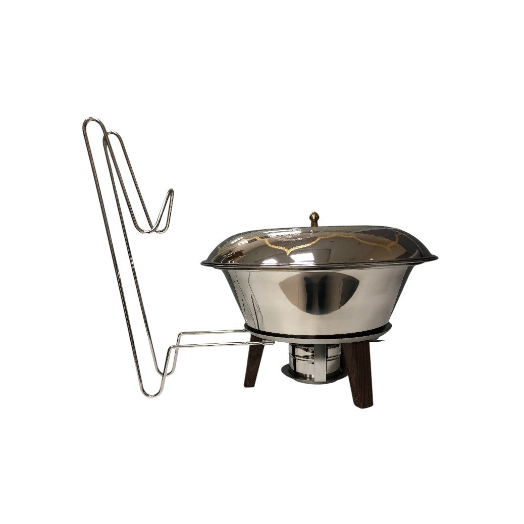 Pradib Sana Gold Buffet Warmer Silver (Pattern 1) – 7 Liters 012-0717