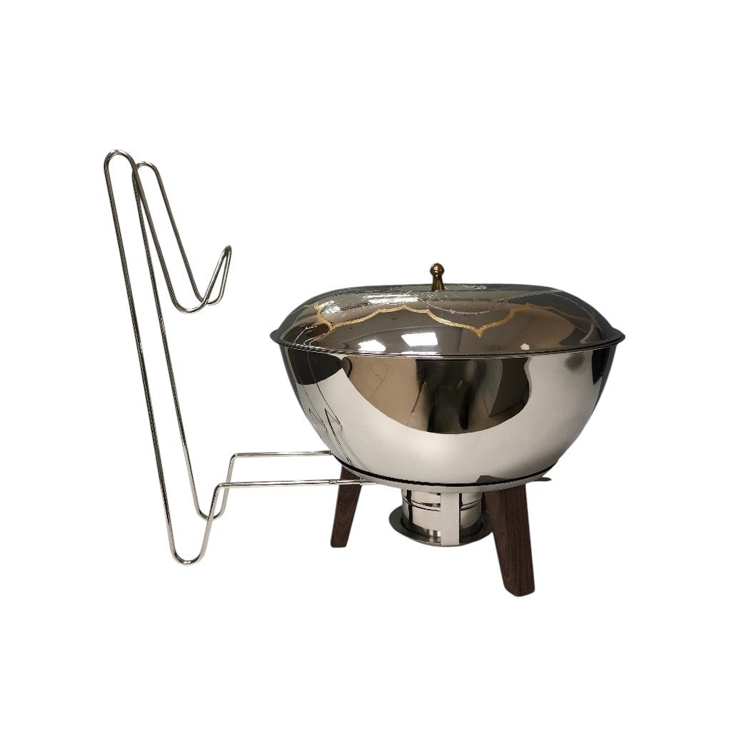 Pradib Sana Gold Buffet Warmer Silver (Pattern 1) – 7 Liters 012-0717