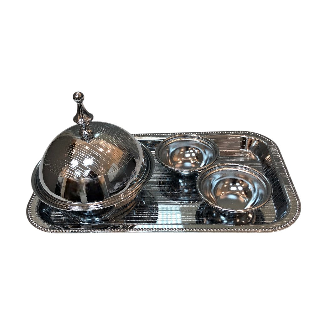 Saif Plus Dates Serving Set of 5 pieces – Chrome 016-0177