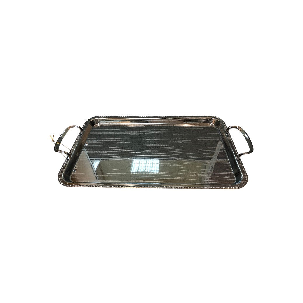 Saif Plus Serving Tray Large Set of 3 pieces – Chrome 016-0077