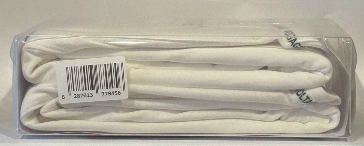 VOLTAGE V-Neck T-Shirts | Modern Cotton Stretch | 95% Cotton 5% Spandex | White | 2-Pack - Al Suroor Markets