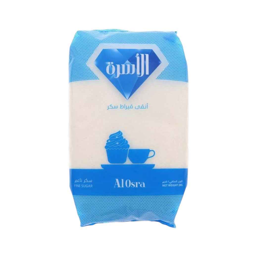 Al Osra Fine Sugar 2 KG in PE Bags