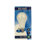 BEAMS | LED Light Bulb | A3-15Watts | E27 | 3000K-Warm White - Al Suroor Markets