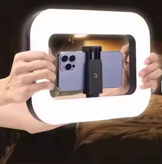 20W Selfie Portable Phone Rechargeable Ring Light | Adjustable Fill Light with Bluetooth | Tripod Light Stand for Live Stream