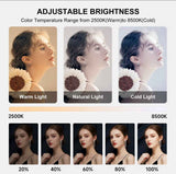 20W Selfie Portable Phone Rechargeable Ring Light | Adjustable Fill Light with Bluetooth | Tripod Light Stand for Live Stream