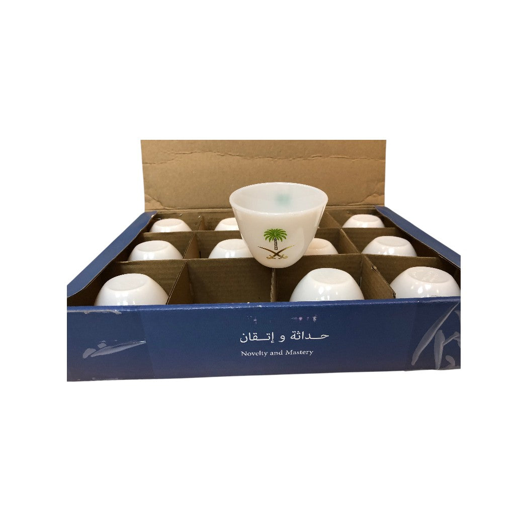 فنجان قهوة سيف بلس تصميم كوري، سيفين ونخلة وسط 0132-020