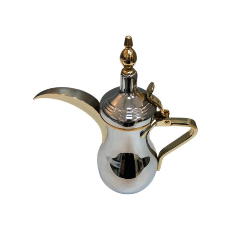 Dallah Saif Plus Coffee Pot No. 1 Gold Silver Size 40 (1 L) Ounce 008-0067