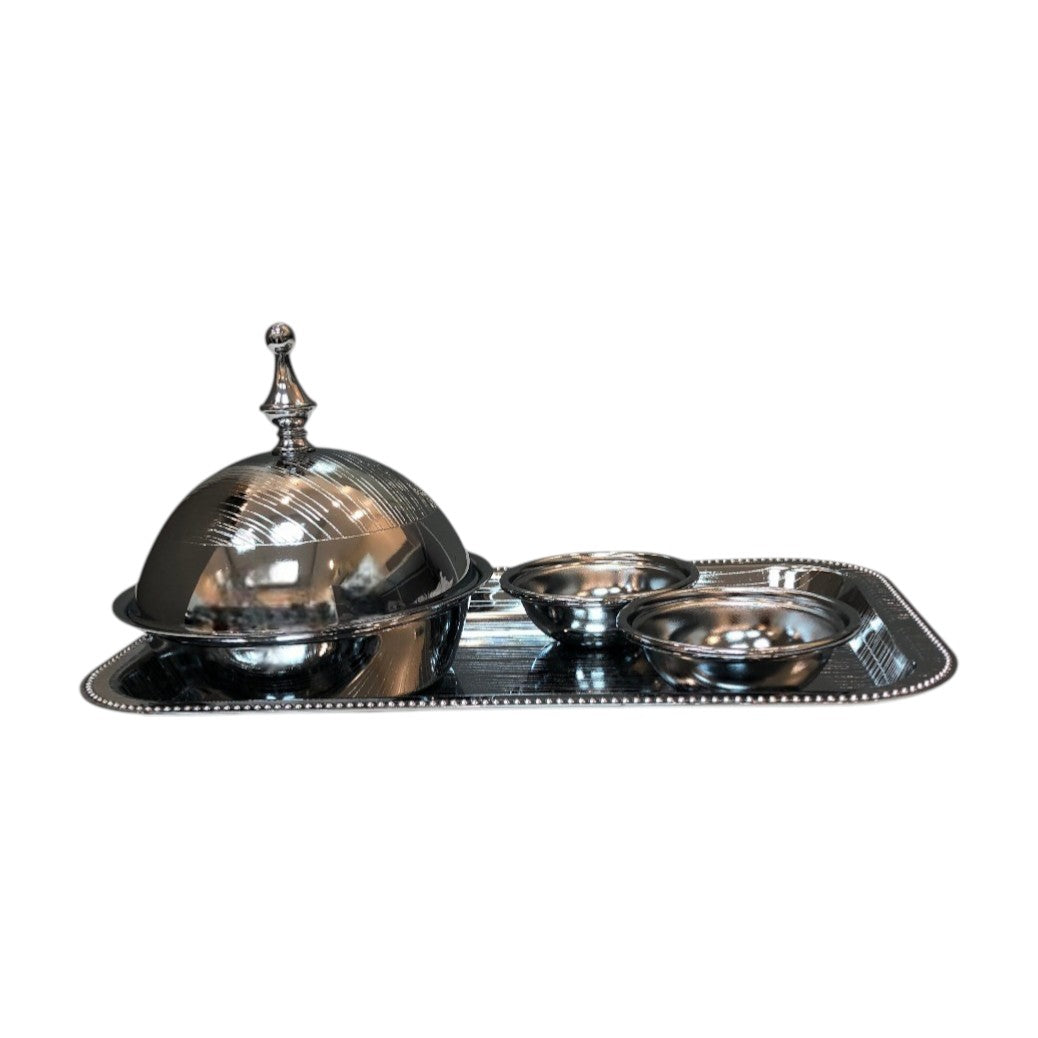 Saif Plus Dates Serving Set of 5 pieces – Chrome 016-0177