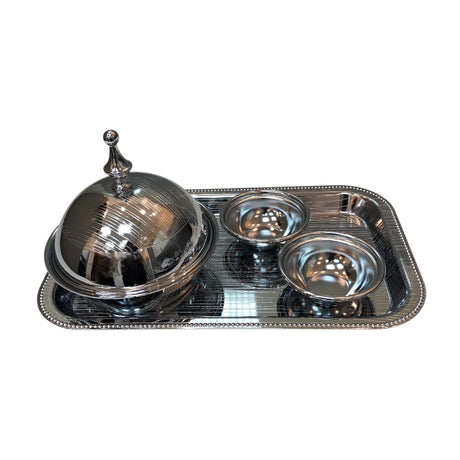 Saif Plus Dates Serving Set of 5 pieces – Chrome 016-0177