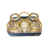 Saif Plus Gold Shahi teacup 1 set, 6 pieces 002-0002