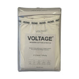 VOLTAGE V-Neck T-Shirts | Modern Cotton Stretch | 95% Cotton 5% Spandex | White | 2-Pack